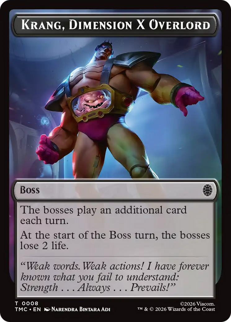 Krang, Dimension X Overlord [Teenage Mutant Ninja Turtles Commander Tokens] | Empire Gaming NC