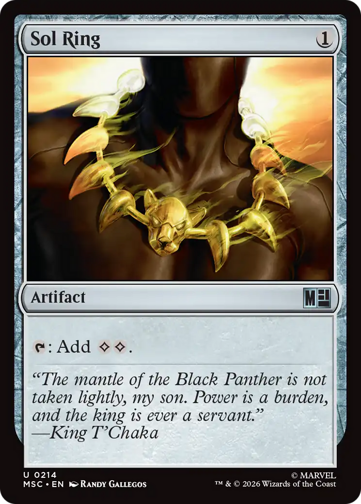 Sol Ring (0214) (Surge Foil) [Marvel Super Heroes Commander] | Empire Gaming NC