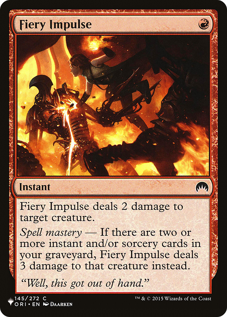Fiery Impulse [The List] | Empire Gaming NC