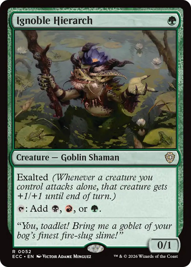 Ignoble Hierarch [Lorwyn Eclipsed Commander] | Empire Gaming NC