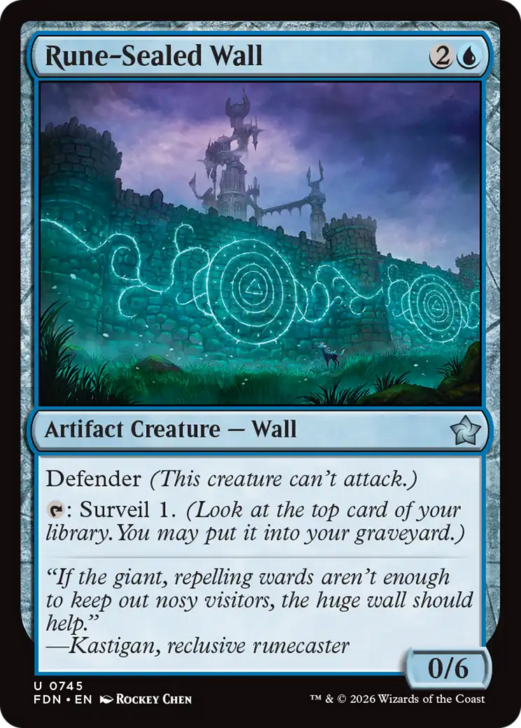 Rune-Sealed Wall (0745) [Foundations] | Empire Gaming NC