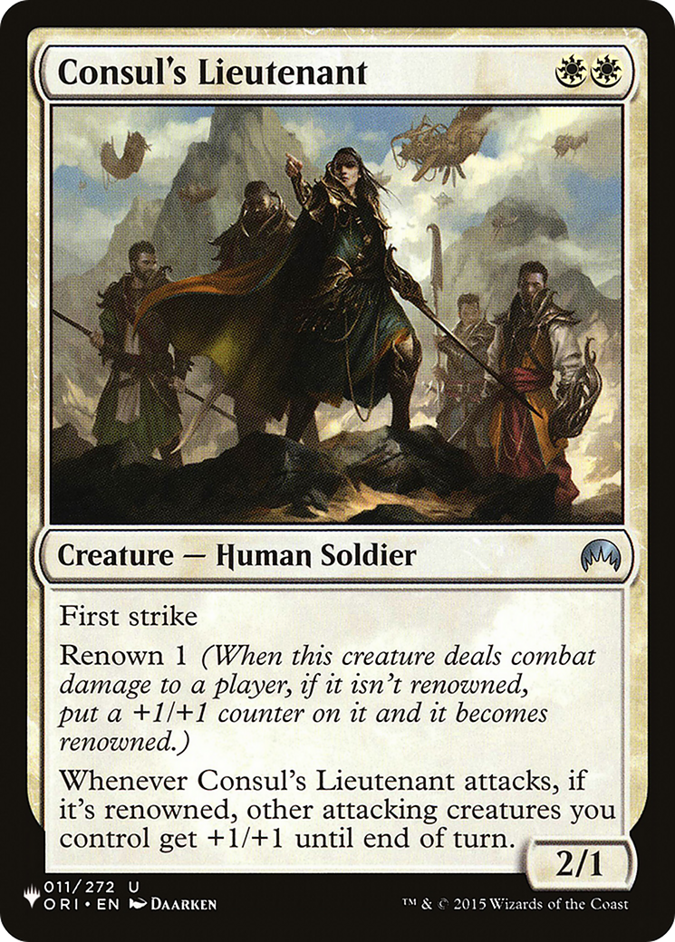 Consul's Lieutenant [The List] | Empire Gaming NC