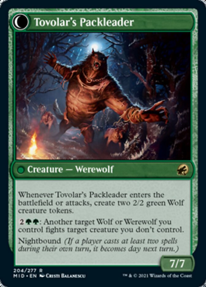 Tovolar's Huntmaster // Tovolar's Packleader [Innistrad: Midnight Hunt] | Empire Gaming NC