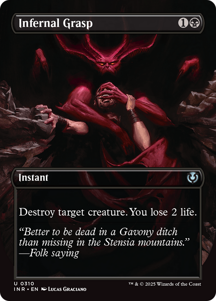 Infernal Grasp (Borderless) [Innistrad Remastered] | Empire Gaming NC