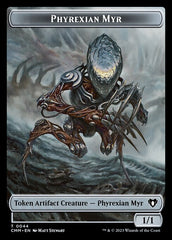 Servo // Phyrexian Myr Double-Sided Token [Commander Masters Tokens] | Empire Gaming NC