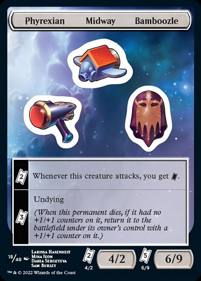 Phyrexian Midway Bamboozle [Unfinity Stickers] | Empire Gaming NC