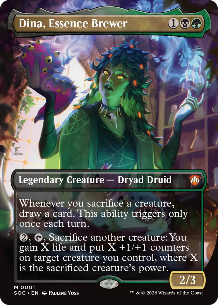 Dina, Essence Brewer (Borderless) [Secrets of Strixhaven Commander] | Empire Gaming NC