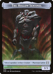 Phyrexian Goblin // The Hollow Sentinel Double-Sided Token [Phyrexia: All Will Be One Tokens] | Empire Gaming NC