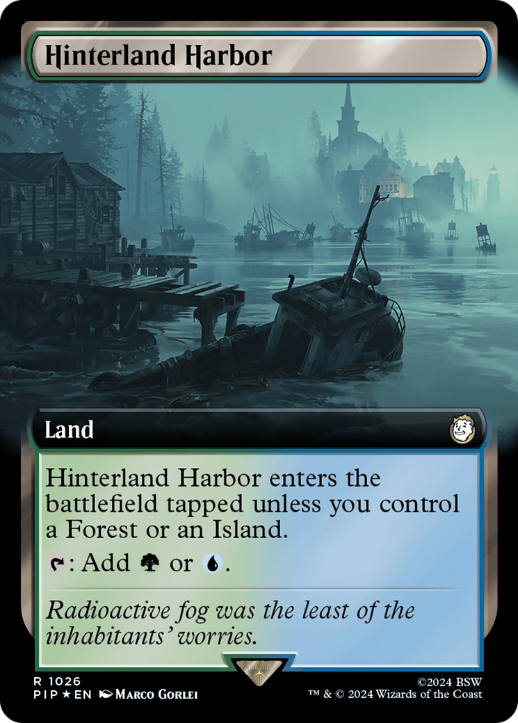 Hinterland Harbor (Extended Art) (Surge Foil) [Fallout] | Empire Gaming NC