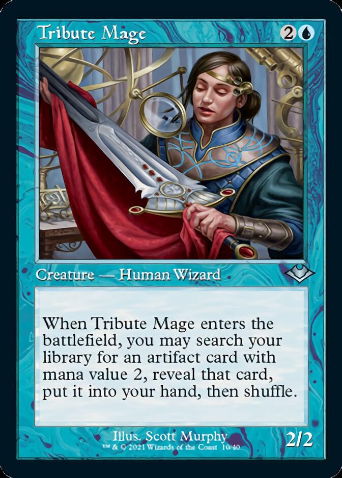 Tribute Mage (Retro Foil Etched) [Modern Horizons] | Empire Gaming NC