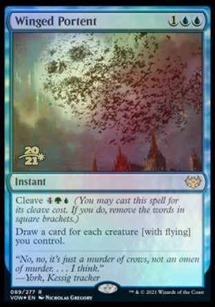 Winged Portent [Innistrad: Crimson Vow Prerelease Promos] | Empire Gaming NC