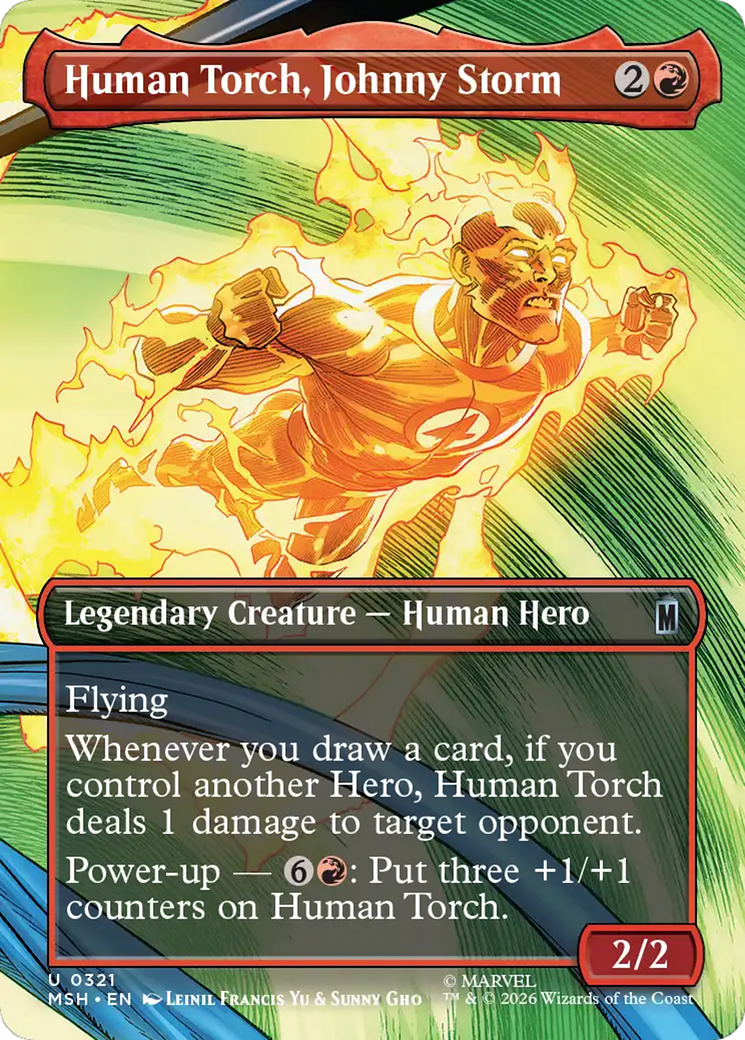 Human Torch, Johnny Storm (Borderless) [Marvel Super Heroes] | Empire Gaming NC