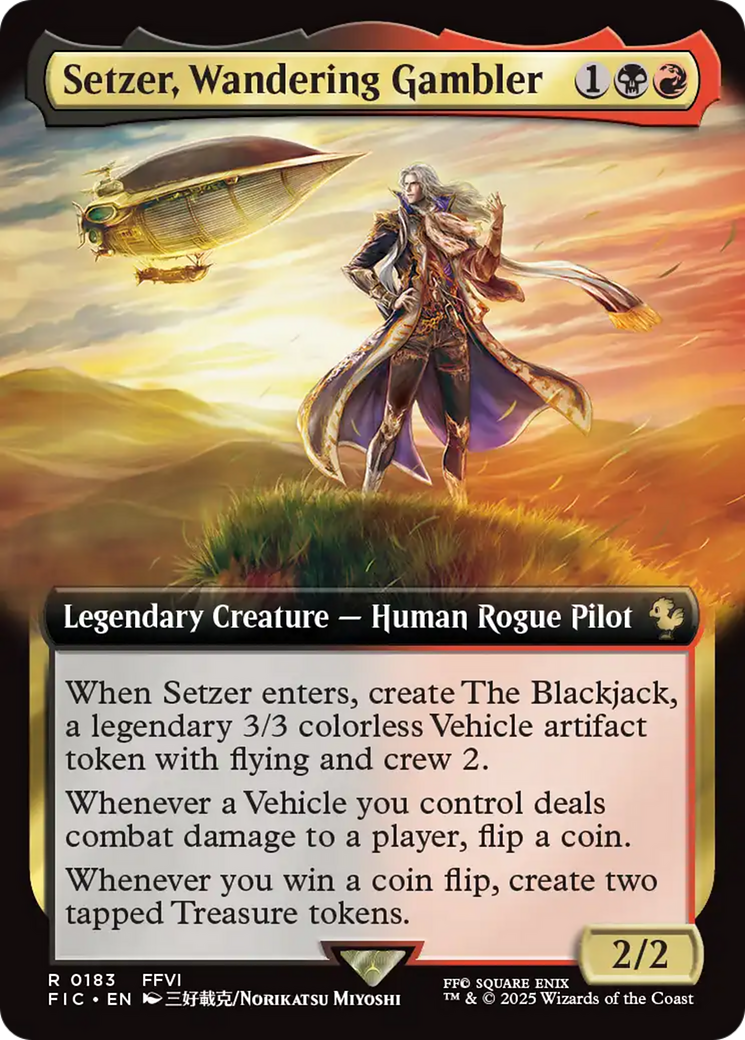 Setzer, Wandering Gambler (Extended Art) [FINAL FANTASY Commander] | Empire Gaming NC