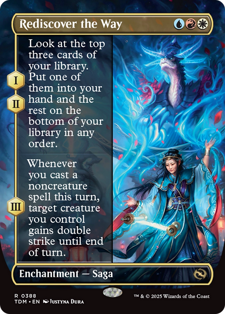 Rediscover the Way (Borderless) [Tarkir: Dragonstorm] | Empire Gaming NC