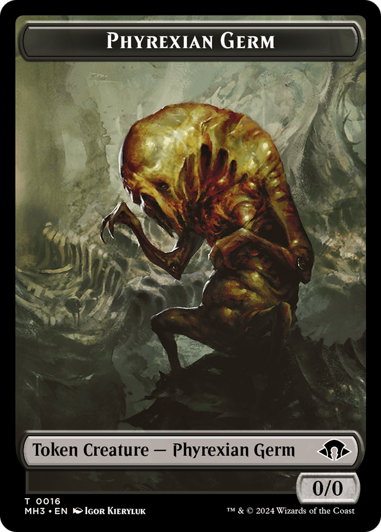 Phyrexian Germ // Cat Double-Sided Token [Modern Horizons 3 Tokens] | Empire Gaming NC