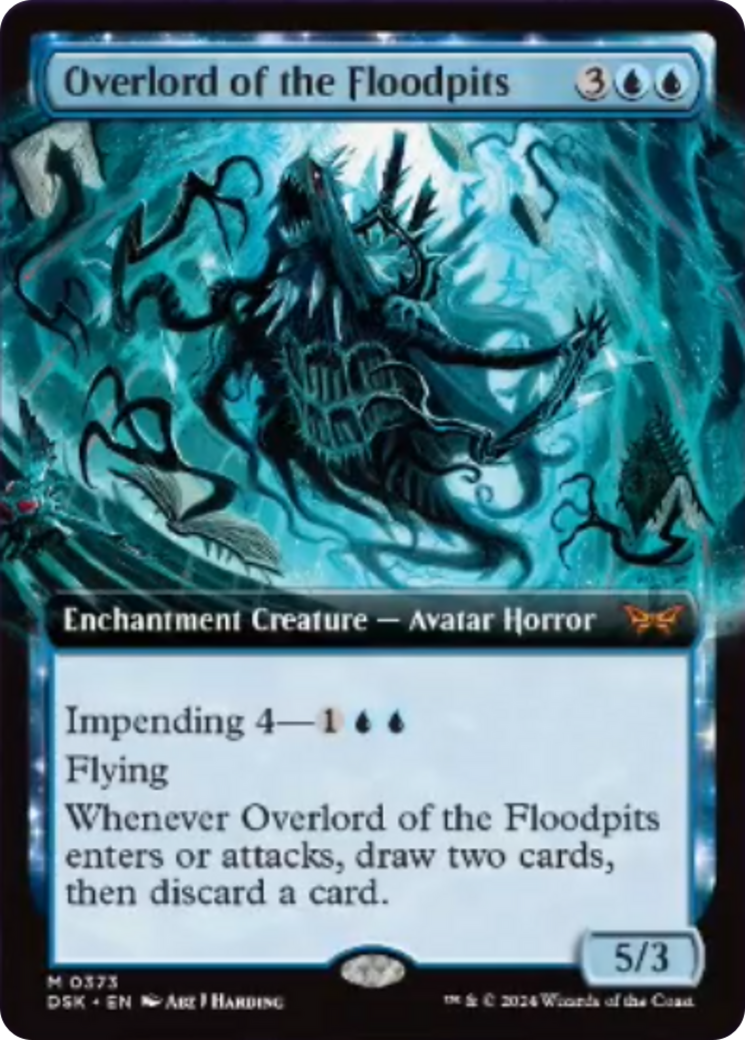 Overlord of the Floodpits (Extended Art) [Duskmourn: House of Horror] | Empire Gaming NC