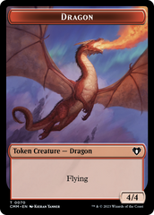 Dragon // Kor Ally Double-Sided Token [Commander Masters Tokens] | Empire Gaming NC