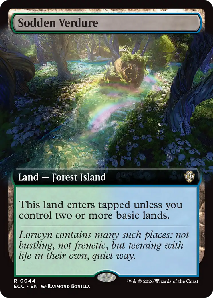 Sodden Verdure (Extended Art) [Lorwyn Eclipsed Commander] | Empire Gaming NC
