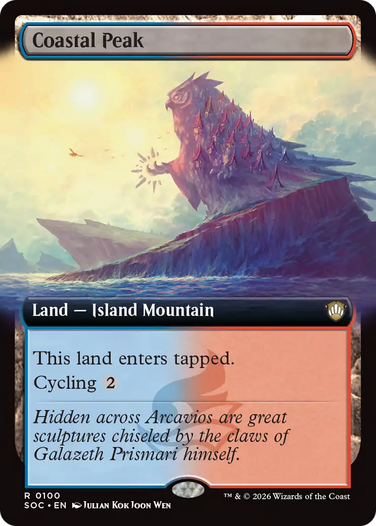 Coastal Peak (Extended Art) [Secrets of Strixhaven Commander] | Empire Gaming NC