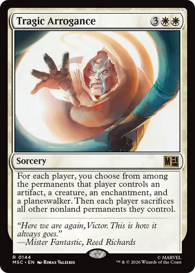 Tragic Arrogance (Surge Foil) [Marvel Super Heroes Commander] | Empire Gaming NC