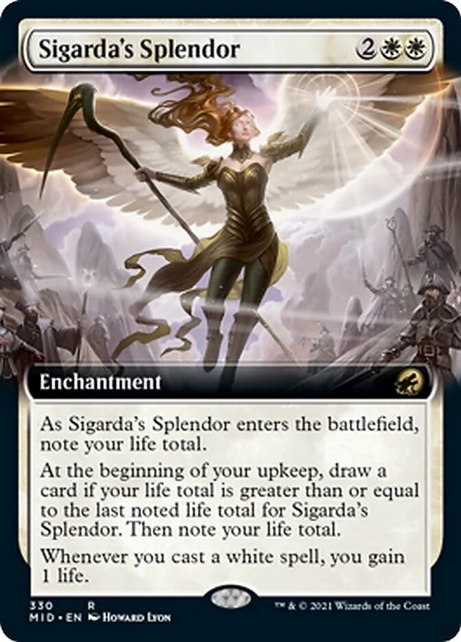 Sigarda's Splendor (Extended Art) [Innistrad: Midnight Hunt] | Empire Gaming NC