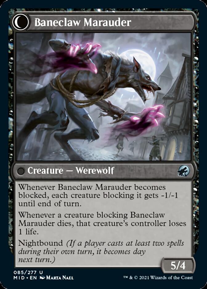 Baneblade Scoundrel // Baneclaw Marauder [Innistrad: Midnight Hunt] | Empire Gaming NC
