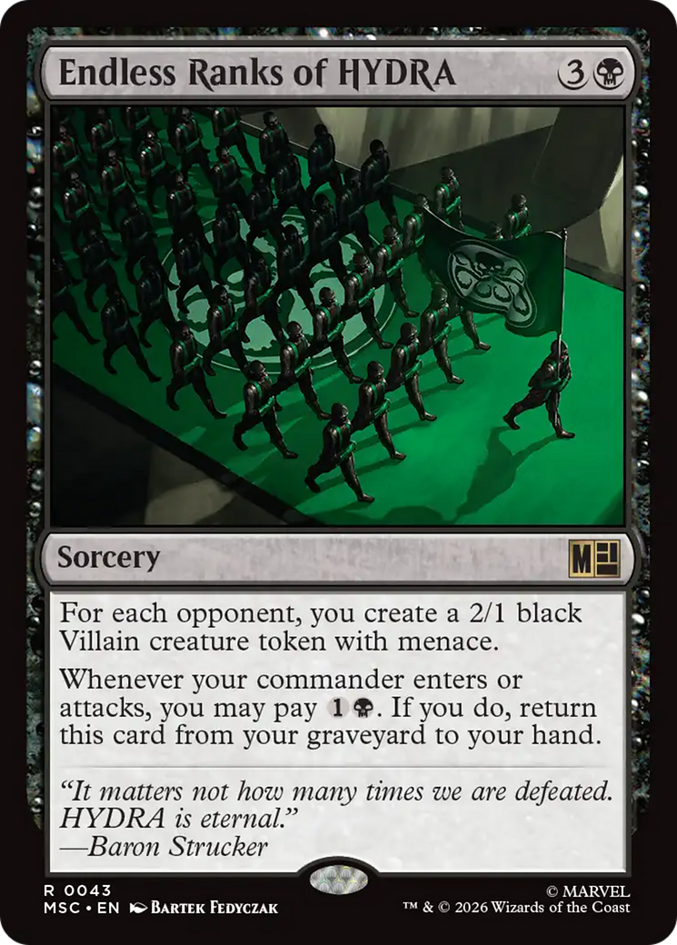Endless Ranks of HYDRA (Surge Foil) [Marvel Super Heroes Commander] | Empire Gaming NC