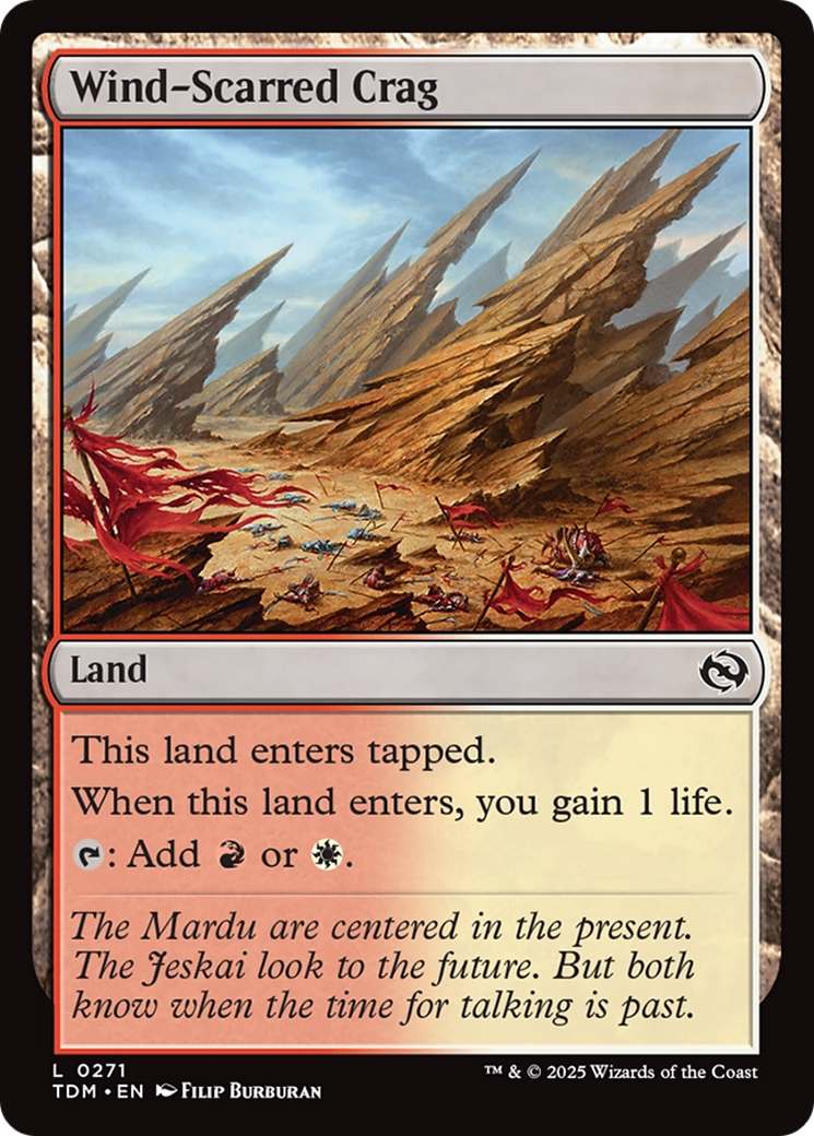 Wind-Scarred Crag [Tarkir: Dragonstorm] | Empire Gaming NC