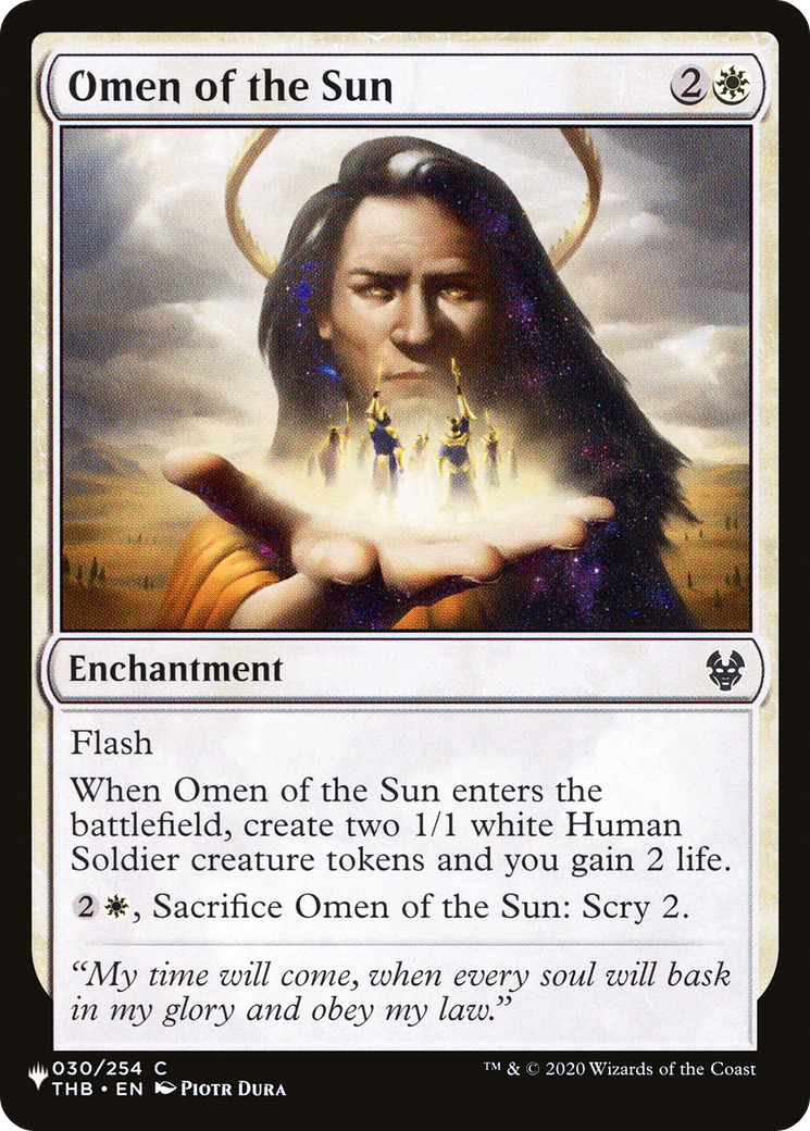 Omen of the Sun [The List] | Empire Gaming NC