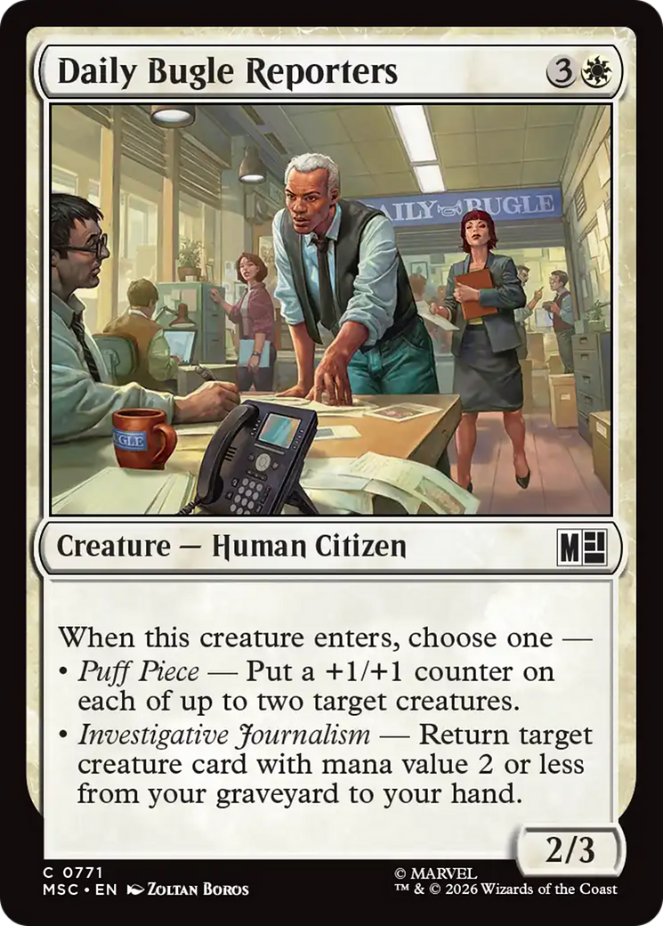 Daily Bugle Reporters [Marvel Super Heroes Commander] | Empire Gaming NC