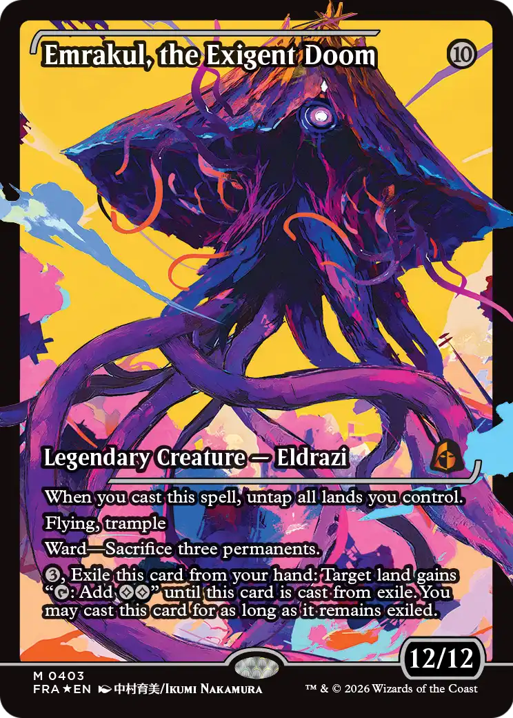Emrakul, the Exigent Doom (Showcase) [Reality Fracture] | Empire Gaming NC