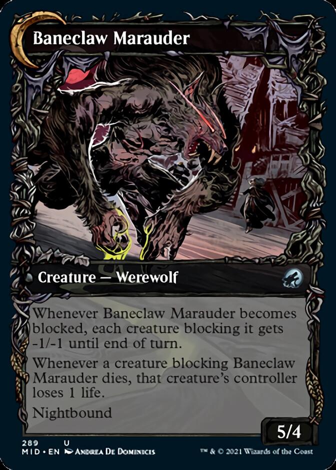 Baneblade Scoundrel // Baneclaw Marauder (Showcase Equinox) [Innistrad: Midnight Hunt] | Empire Gaming NC
