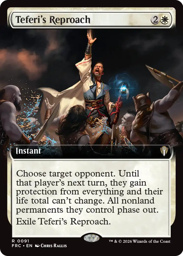Teferi's Reproach (Extended Art) [Reality Fracture Commander] | Empire Gaming NC