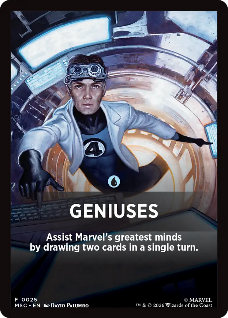Geniuses Theme Card [Marvel Super Heroes Commander] | Empire Gaming NC
