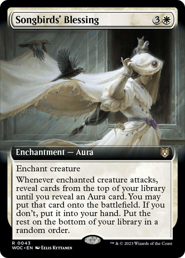 Songbirds' Blessing (Extended Art) [Wilds of Eldraine Commander] | Empire Gaming NC