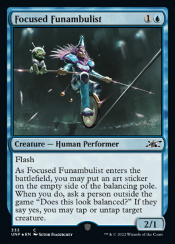 Focused Funambulist (Galaxy Foil) [Unfinity] | Empire Gaming NC