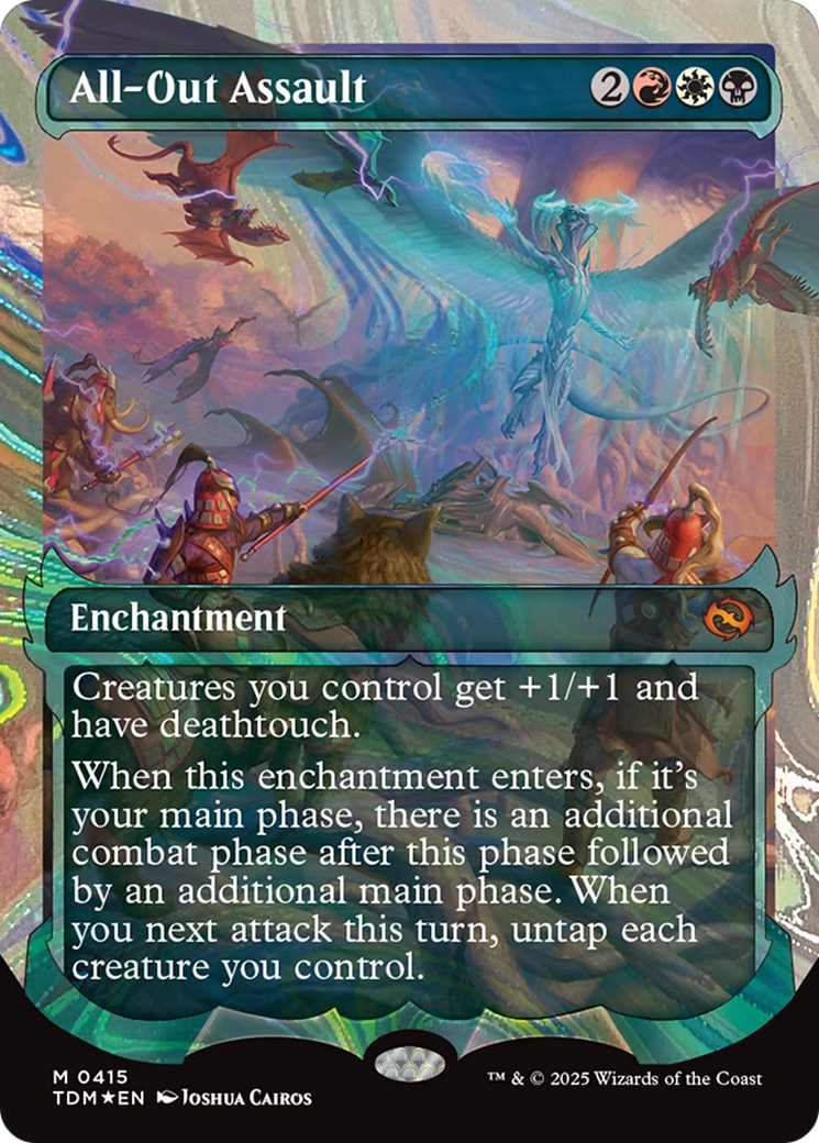 All-Out Assault (Showcase) (Halo Foil) [Tarkir: Dragonstorm] | Empire Gaming NC