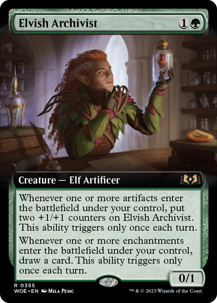 Elvish Archivist (Extended Art) [Wilds of Eldraine] | Empire Gaming NC