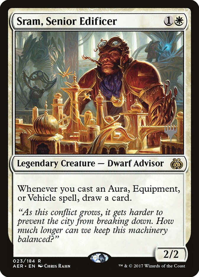 Sram, Senior Edificer [Aether Revolt Promos] | Empire Gaming NC