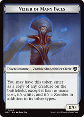 Angel of Sanctions // Vizier of Many Faces Double-Sided Token [Aetherdrift Commander] | Empire Gaming NC