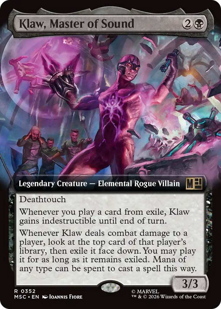 Klaw, Master of Sound (Extended Art) [Marvel Super Heroes Commander] | Empire Gaming NC