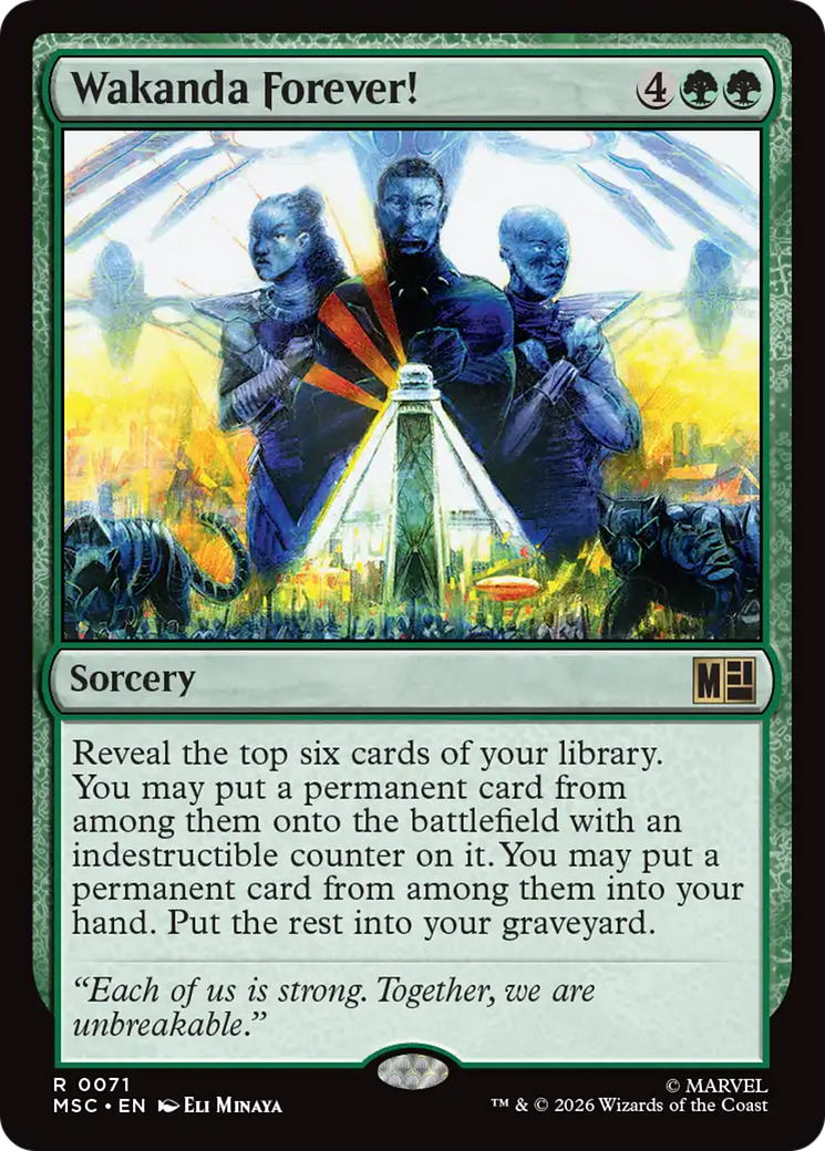Wakanda Forever! (Surge Foil) [Marvel Super Heroes Commander] | Empire Gaming NC