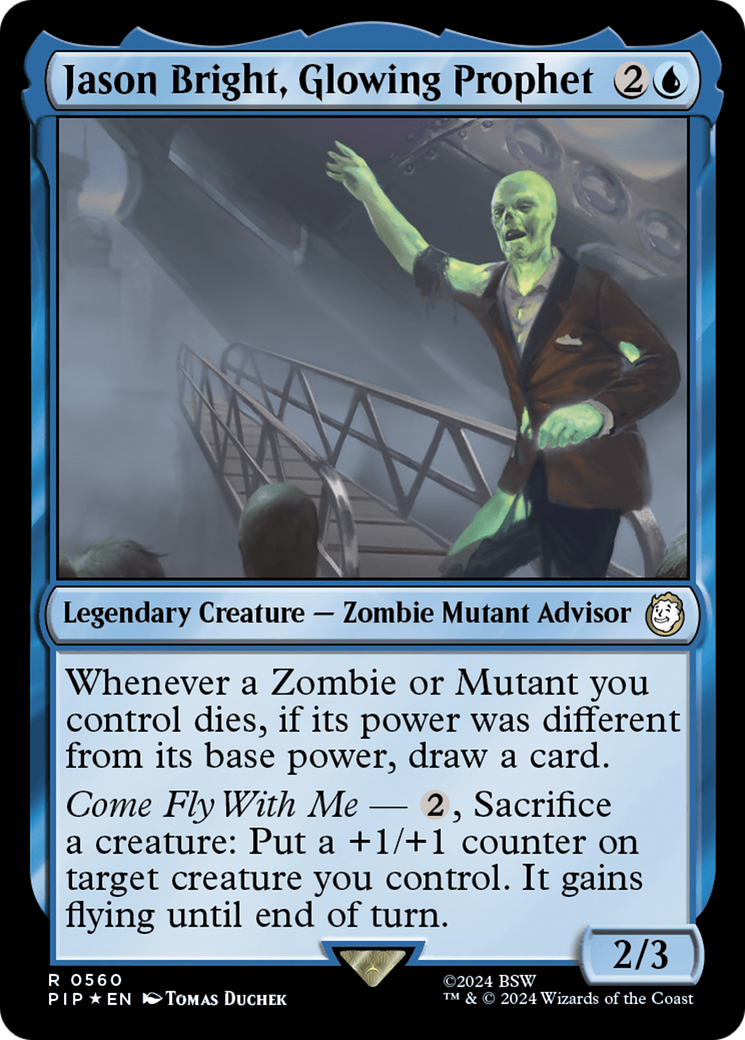 Jason Bright, Glowing Prophet (Surge Foil) [Fallout] | Empire Gaming NC