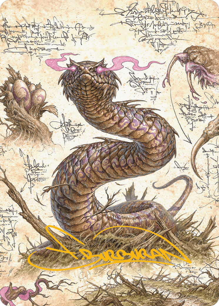 Rottenmouth Viper Art Card (Gold-Stamped Signature) [Bloomburrow Art Series] | Empire Gaming NC