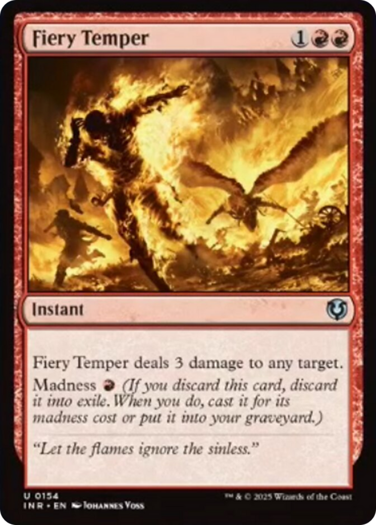 Fiery Temper [Innistrad Remastered] | Empire Gaming NC