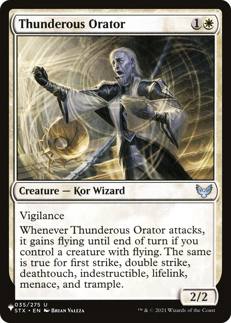 Thunderous Orator [The List] | Empire Gaming NC