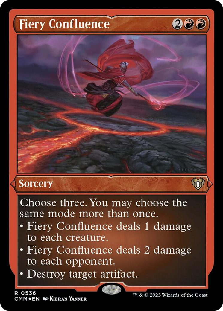 Fiery Confluence (Foil Etched) [Commander Masters] | Empire Gaming NC