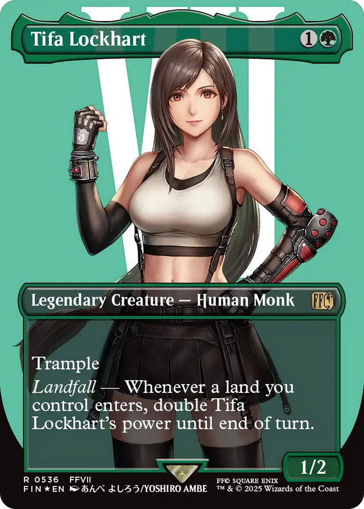 Tifa Lockhart (Borderless) (Surge Foil) [FINAL FANTASY] | Empire Gaming NC