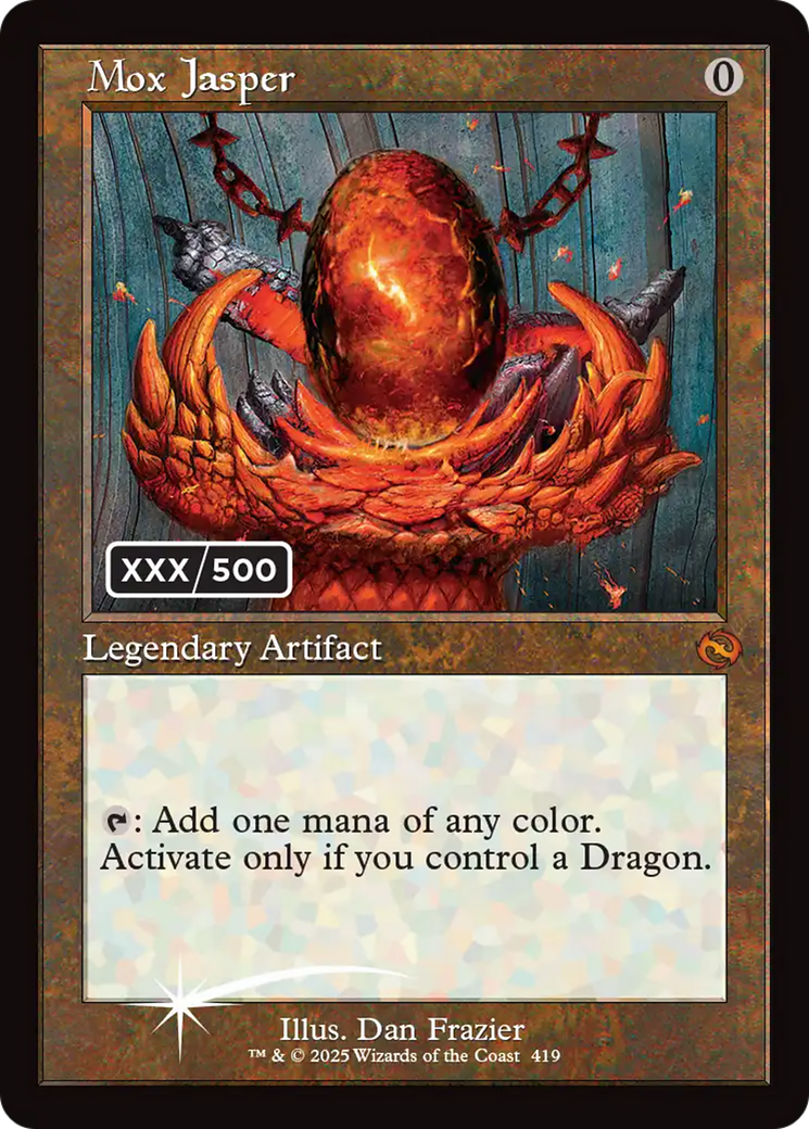 Mox Jasper (Serial Numbered) [Tarkir: Dragonstorm] | Empire Gaming NC