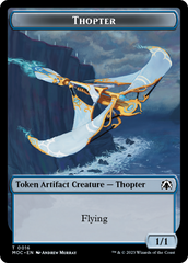 Thopter // Gold Double-Sided Token [March of the Machine Commander Tokens] | Empire Gaming NC